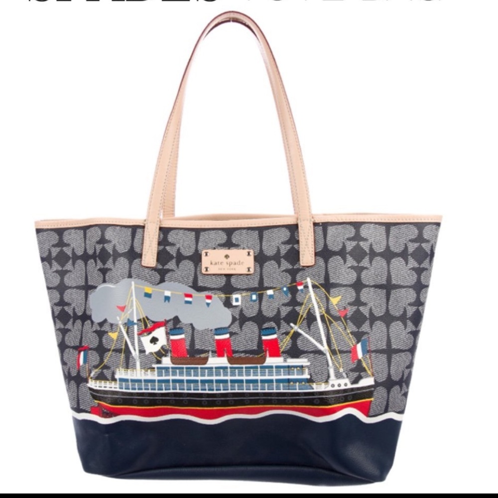 Kate Spade Ace of Spades Boat Tote